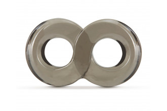 Дымчатое кольцо-восьмерка Cock Ring and Ball Strap