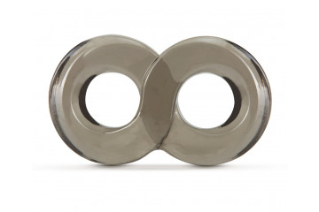 Дымчатое кольцо-восьмерка Cock Ring and Ball Strap