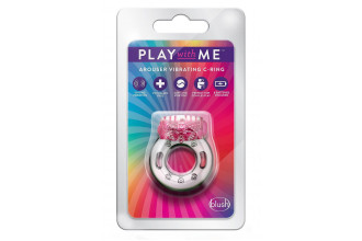 Розовое эрекционное виброкольцо Arouser Vibrating C-Ring