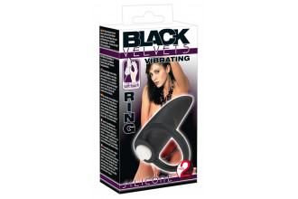 Чёрный вибратор на пальчик или пенис BLACK VELVETS