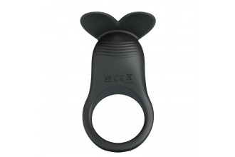 Черное перезаряжаемое виброкольцо Carlton