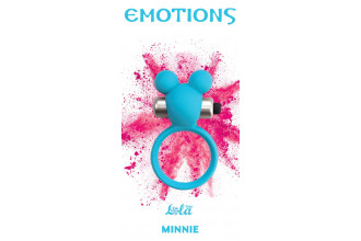 Голубое эрекционное виброколечко Emotions Minnie Breeze