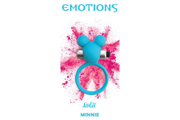 Голубое эрекционное виброколечко Emotions Minnie Breeze