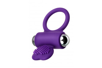 Фиолетовое виброкольцо с ресничками JOS PERY