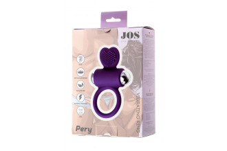 Фиолетовое виброкольцо с ресничками JOS PERY