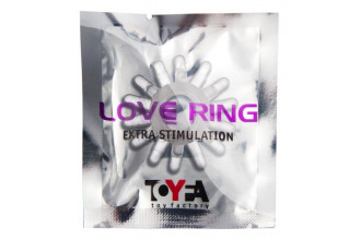 Прозрачное гелевое эрекционное кольцо с шипиками