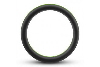 Черно-зеленое эрекционное кольцо Silicone Go Pro Cock Ring