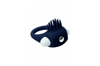 Синее эрекционное виброкольцо Stimu Ring
