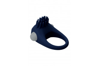Синее эрекционное виброкольцо Stimu Ring