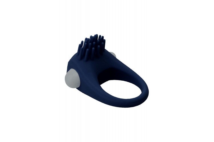 Синее эрекционное виброкольцо Stimu Ring