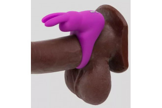 Фиолетовое эрекционное виброкольцо Happy Rabbit Cock Ring Kit