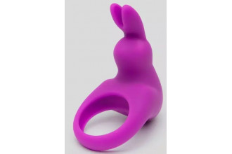 Фиолетовое эрекционное виброкольцо Happy Rabbit Cock Ring Kit
