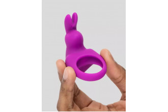 Фиолетовое эрекционное виброкольцо Happy Rabbit Cock Ring Kit