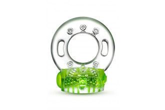 Зеленое эрекционное виброкольцо Arouser Vibrating C-Ring
