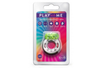Зеленое эрекционное виброкольцо Arouser Vibrating C-Ring
