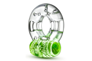 Зеленое эрекционное виброкольцо Arouser Vibrating C-Ring