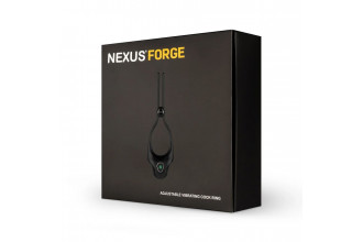 Черное эрекционное лассо с вибрацией Nexus Forge