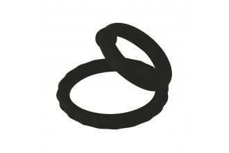 Двойное эрекционное кольцо из медицинского силикона