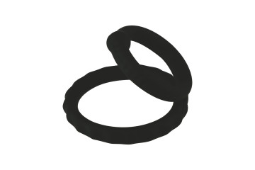 Двойное эрекционное кольцо из медицинского силикона