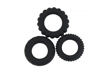 Набор Titan из 3 эрекционных колец, имитирующих автомобильные шины