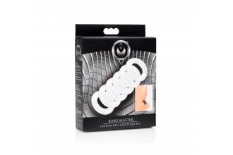 Комплект из 6 прозрачных эрекционных колец Ring Master Custom Ball Stretcher Kit
