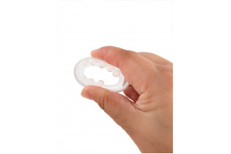 Эрекционное кольцо со стимулирующими шариками сверху и снизу