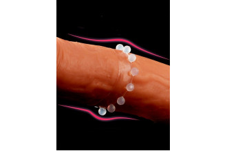 Эрекционное кольцо со стимулирующими шариками сверху и снизу