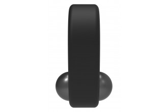 Черное эрекционное кольцо Cockring Single Weight