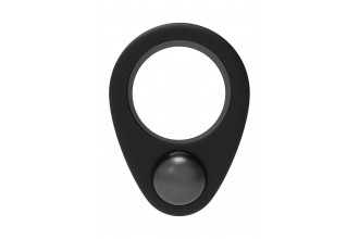 Черное эрекционное кольцо Cockring Single Weight