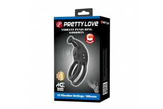 Черное перезаряжаемое виброкольцо Goodwin