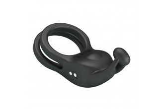 Черное перезаряжаемое виброкольцо Goodwin