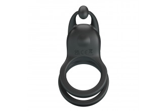 Черное перезаряжаемое виброкольцо Goodwin