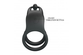 Черное перезаряжаемое виброкольцо Goodwin