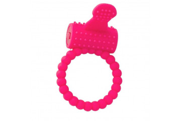 Розовое силиконовое виброкольцо A-toys