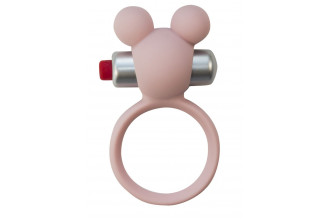 Розовое эрекционное виброколечко Emotions Minnie Light pink