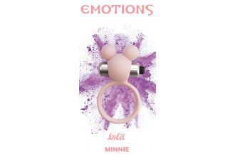 Розовое эрекционное виброколечко Emotions Minnie Light pink