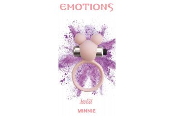 Розовое эрекционное виброколечко Emotions Minnie Light pink