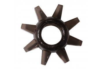 Чёрное эрекционное кольцо Rings Cogweel