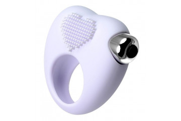 Белое виброкольцо для продления полового акта JOS MOYS