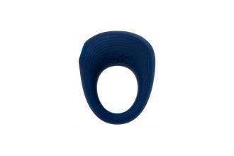 Синее эрекционное кольцо на пенис Satisfyer Power Ring