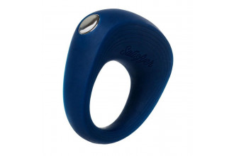 Синее эрекционное кольцо на пенис Satisfyer Power Ring