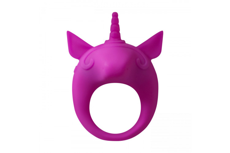 Фиолетовое эрекционное кольцо Unicorn Alfie