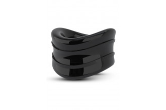 Черное эрекционное кольцо на мошонку Beef Ball Stretcher Snug