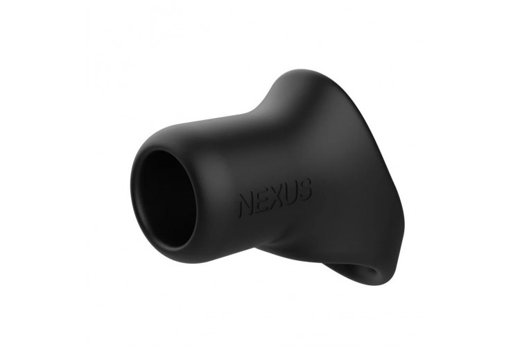 Черное эрекционное кольцо-слинг Nexus Rise