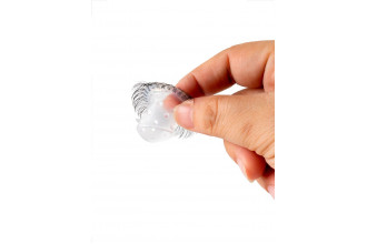 Эластичное эрекционное кольцо с длинными черными «ресничками»