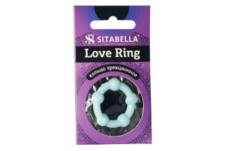 Цветное эрекционное кольцо Love Ring с бусинами