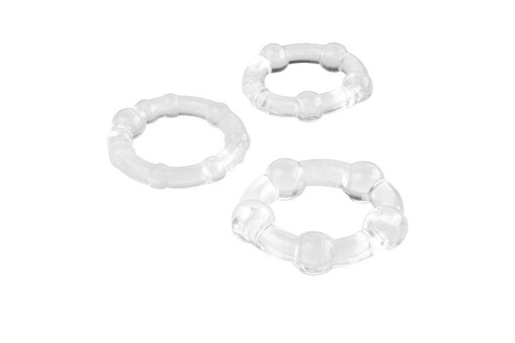 Набор из 3 эрекционных прозрачных колец Набор из 3 эрекционных прозрачных колец