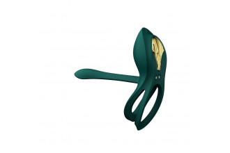 Зеленое эрекционное виброкольцо Bayek с пультом ДУ