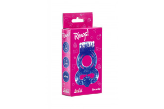 Фиолетовое эрекционное кольцо Rings Treadle с подхватом