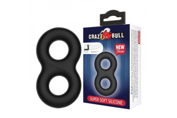 Двойное эластичное эрекционное кольцо Super Soft Silicon